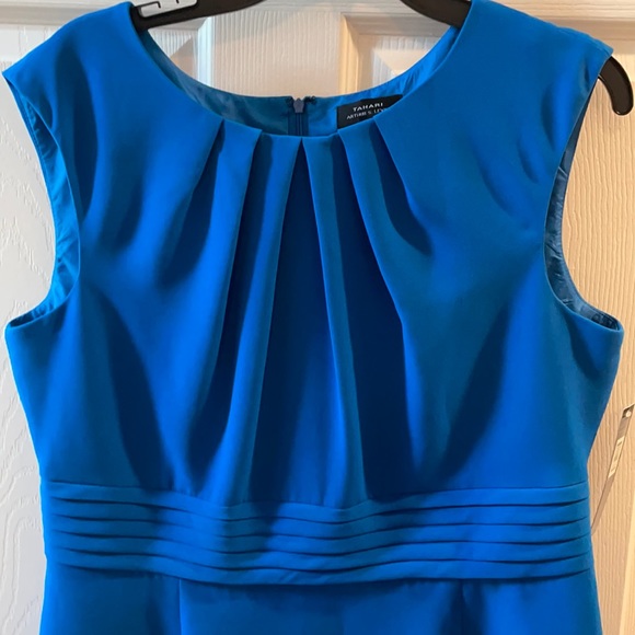 New Tahari bright blue dress - Picture 2 of 5